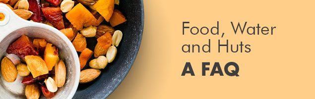 Food Water and Huts header