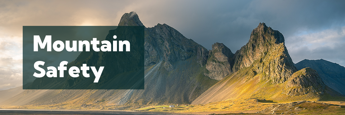 Mountain safety Laugavegur banner